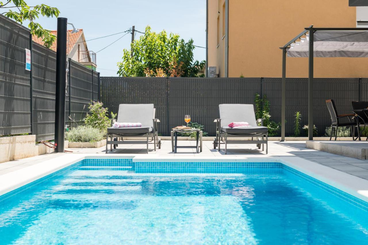 New, Private Heated Swimming Pool, Free Parking, Trogir Centar Apartment Exterior foto